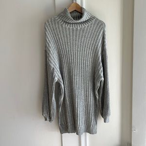 Grey sweater dress